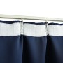 Cortinas opacas con ganchos 2 piezas azul 140x175 cm de vidaXL, Cortinas y visillos - Ref: Foro24-134454, Precio: 29,06 €, De...