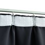 Blackout curtains with hooks 2 pieces black 140x175 cm by vidaXL, Curtains and curtains - Ref: Foro24-134414, Price: 30,83 €,...