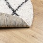 Modern high pile rug PAMPLONA cream and black Ø 100 cm by , Rugs - Ref: Foro24-375376, Price: 28,96 €, Discount: %