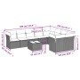 Gartensofa-Set 10-teilig mit schwarzen synthetischen Rattankissen von , Gartensets - Ref: Foro24-3218176, Preis: 616,58 €, Ra...