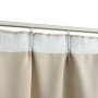 Blackout curtain with hooks beige 290x245 cm by vidaXL, Curtains and curtains - Ref: Foro24-134449, Price: 33,76 €, Discount: %