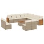 Set sofás de jardín 14 pzas con cojines ratán sintético beige de , Conjuntos de jardín - Ref: Foro24-3260574, Precio: 957,99 ...