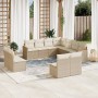 11-piece garden sofa set with beige synthetic rattan cushions by , Garden sets - Ref: Foro24-3258488, Price: 782,99 €, Discou...