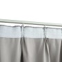 Cortinas opacas con ganchos 2 piezas gris 140x225 cm de vidaXL, Cortinas y visillos - Ref: Foro24-134468, Precio: 32,99 €, De...