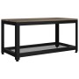 MDF and gray and black iron side table 90x45x45 cm by vidaXL, Coffee table - Ref: Foro24-286083, Price: 77,17 €, Discount: %