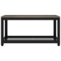 MDF and gray and black iron side table 90x45x45 cm by vidaXL, Coffee table - Ref: Foro24-286083, Price: 77,17 €, Discount: %