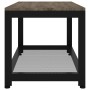 MDF and gray and black iron side table 90x45x45 cm by vidaXL, Coffee table - Ref: Foro24-286083, Price: 77,17 €, Discount: %