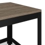 MDF and gray and black iron side table 90x45x45 cm by vidaXL, Coffee table - Ref: Foro24-286083, Price: 77,17 €, Discount: %