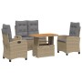 Garden dining set with cushions 4 pieces beige synthetic rattan by , Garden sets - Ref: Foro24-3277431, Price: 554,72 €, Disc...