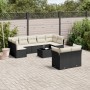 Gartensofa-Set 10-teilig mit schwarzen synthetischen Rattankissen von , Gartensets - Ref: Foro24-3218156, Preis: 615,90 €, Ra...