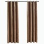 Blackout curtains with rings 2 pcs beige velvet 140x175 cm by vidaXL, Curtains and curtains - Ref: Foro24-134504, Price: 36,2...