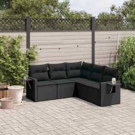 5-teiliges Gartenmöbel-Set und schwarze synthetische Rattankissen von , Gartensets - Ref: Foro24-3252482, Preis: 427,08 €, Ra...