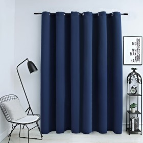 Blackout curtain with blue metal rings 290x245 cm by vidaXL, Curtains and curtains - Ref: Foro24-134453, Price: 31,91 €, Disc...