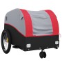 Schwarz-roter Fahrradanhänger aus Eisen, 30 kg von , Fahrradanhänger - Ref: Foro24-94139, Preis: 82,99 €, Rabatt: %