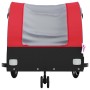 Schwarz-roter Fahrradanhänger aus Eisen, 30 kg von , Fahrradanhänger - Ref: Foro24-94139, Preis: 82,99 €, Rabatt: %