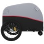 Schwarz-roter Fahrradanhänger aus Eisen, 30 kg von , Fahrradanhänger - Ref: Foro24-94139, Preis: 82,99 €, Rabatt: %