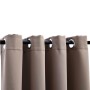 Blackout curtains with metal rings 2 pcs taupe 140x175 cm by vidaXL, Curtains and curtains - Ref: Foro24-134434, Price: 30,83...