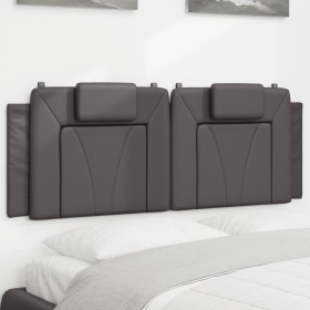 Gray synthetic leather padded bed headboard 120 cm by , Headboards and footboards - Ref: Foro24-374784, Price: 48,39 €, Disco...