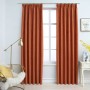 Blackout curtains with hooks 2 pieces rust color 140x175 cm by vidaXL, Curtains and curtains - Ref: Foro24-134473, Price: 33,...