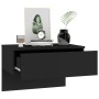 Wall-mounted bedside tables 2 units black by vidaXL, Nightstands - Ref: Foro24-810938, Price: 68,55 €, Discount: %