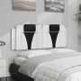 Padded headboard synthetic leather white black 120 cm by , Headboards and footboards - Ref: Foro24-374787, Price: 42,99 €, Di...