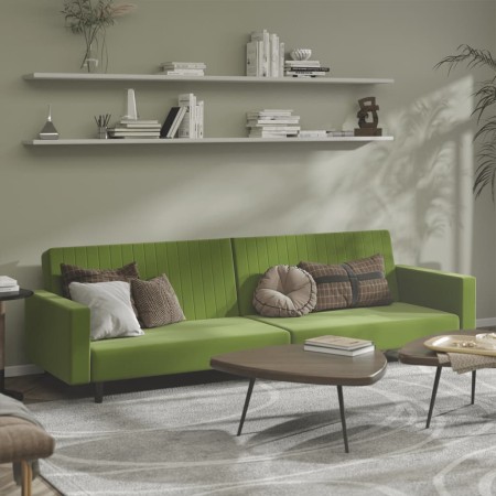 2 seater light green velvet sofa bed by , Sofas - Ref: Foro24-375940, Price: 256,99 €, Discount: %