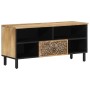 Solid mango wood TV cabinet 100x33x46 cm by , TV Furniture - Ref: Foro24-358228, Price: 101,01 €, Discount: %