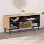 Solid mango wood TV cabinet 100x33x46 cm by , TV Furniture - Ref: Foro24-358228, Price: 101,01 €, Discount: %