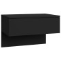 Wall-mounted bedside tables 2 units black by vidaXL, Nightstands - Ref: Foro24-810938, Price: 68,55 €, Discount: %