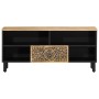 Solid mango wood TV cabinet 100x33x46 cm by , TV Furniture - Ref: Foro24-358228, Price: 101,01 €, Discount: %