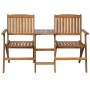 Folding garden bench with table 140 cm solid acacia wood by , garden benches - Ref: Foro24-42654, Price: 155,99 €, Discount: %