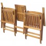 Folding garden bench with table 140 cm solid acacia wood by , garden benches - Ref: Foro24-42654, Price: 157,48 €, Discount: %