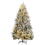 Künstlicher Weihnachtsbaum mit Scharnieren 300 LED und Kugeln 180 cm von , Weihnachtsbäume - Ref: Foro24-3210156, Preis: 144,...