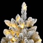 Artificial Christmas tree with hinges 300 LED and balls 180 cm by , Christmas trees - Ref: Foro24-3210156, Price: 140,95 €, D...