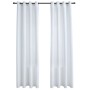 Blackout curtains metal rings 2 pcs off-white 140x225 cm by vidaXL, Curtains and curtains - Ref: Foro24-134483, Price: 38,66 ...