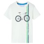 Camiseta de manga corta infantil color crudo 128 de , Camisetas para niños - Ref: Foro24-12147, Precio: 7,95 €, Descuento: %