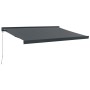 Toldo retráctil aluminio y tela gris antracita 3,5x2,5 m de , Toldos - Ref: Foro24-3154562, Precio: 463,68 €, Descuento: %