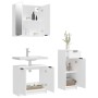 Set de muebles de baño 3 piezas madera contrachapada blanco de , Muebles de baño - Ref: Foro24-3115868, Precio: 158,99 €, Des...