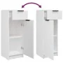 White plywood 3-piece bathroom furniture set by , Bathroom furniture - Ref: Foro24-3115868, Price: 171,75 €, Discount: %