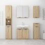 Set de muebles de baño 5 pzas madera contrachapada roble sonoma de , Muebles de baño - Ref: Foro24-3115854, Precio: 312,99 €,...