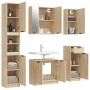 Badezimmermöbel-Set, 5-teilig, Sonoma-Eiche-Sperrholz von , Badezimmermöbel - Ref: Foro24-3115854, Preis: 312,99 €, Rabatt: %