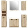 Set de muebles de baño 5 pzas madera contrachapada roble sonoma de , Muebles de baño - Ref: Foro24-3115854, Precio: 312,99 €,...