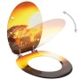 Toilet seats with lid 2 pcs MDF savanna design by , Toilet and bidet seats - Ref: Foro24-3056418, Price: 68,18 €, Discount: %