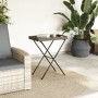 Gray synthetic rattan folding tray table 65x40x75 cm by , Garden tables - Ref: Foro24-365129, Price: 46,43 €, Discount: %