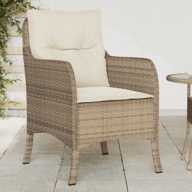 Gartensessel mit Kissen 2 Einheiten beiges synthetisches Rattan von , Gartenstühle - Ref: Foro24-365148, Preis: 223,81 €, Rab...