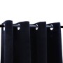 Blackout curtains with rings 2 pcs black velvet 140x175 cm by vidaXL, Curtains and curtains - Ref: Foro24-134488, Price: 38,6...