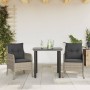 Set comedor de jardín 3 pzas cojines ratán sintético gris claro de , Conjuntos de jardín - Ref: Foro24-3211997, Precio: 269,7...