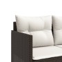 Lounger with brown synthetic rattan cushions by , Loungers - Ref: Foro24-368327, Price: 207,10 €, Discount: %