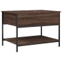 Mesa de centro madera ingeniería metal marrón roble 70x50x50 cm de , Mesas de centro - Ref: Foro24-845345, Precio: 52,44 €, D...