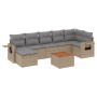 Gartensofa-Set mit beigem Kissenmix, 8-teilig aus PE-Rattan von , Gartensets - Ref: Foro24-3257004, Preis: 571,46 €, Rabatt: %